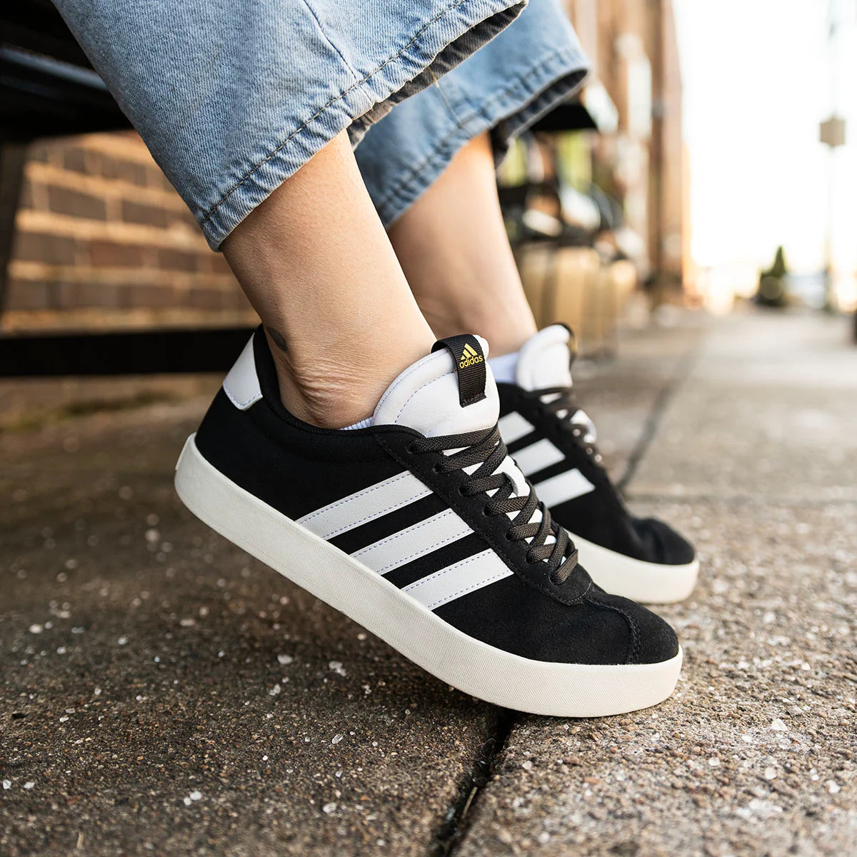 Lock Laces Flat - Negro