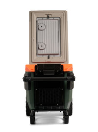 HIELERA TRAILMATE JOURNEY 70 QT DEEP OIL GREEN / SAFETY ORAN