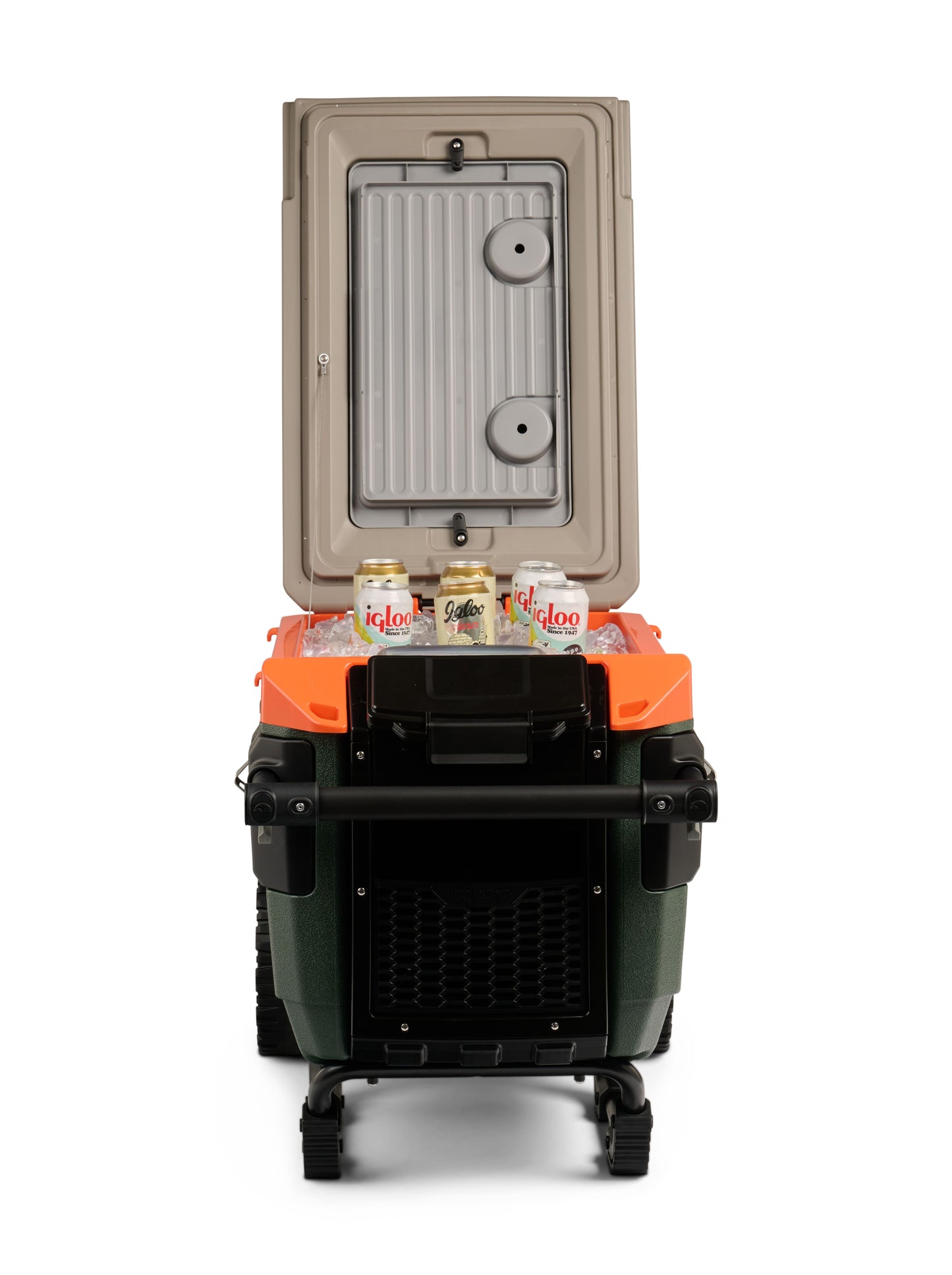 HIELERA TRAILMATE JOURNEY 70 QT DEEP OIL GREEN / SAFETY ORAN