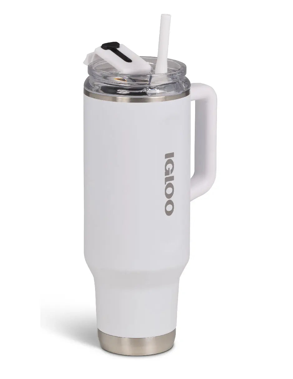 TERMO 40 OZ TRAVEL MUG WHITE