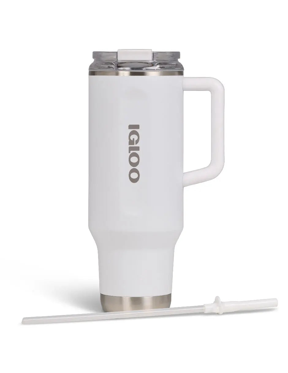 TERMO 40 OZ TRAVEL MUG WHITE