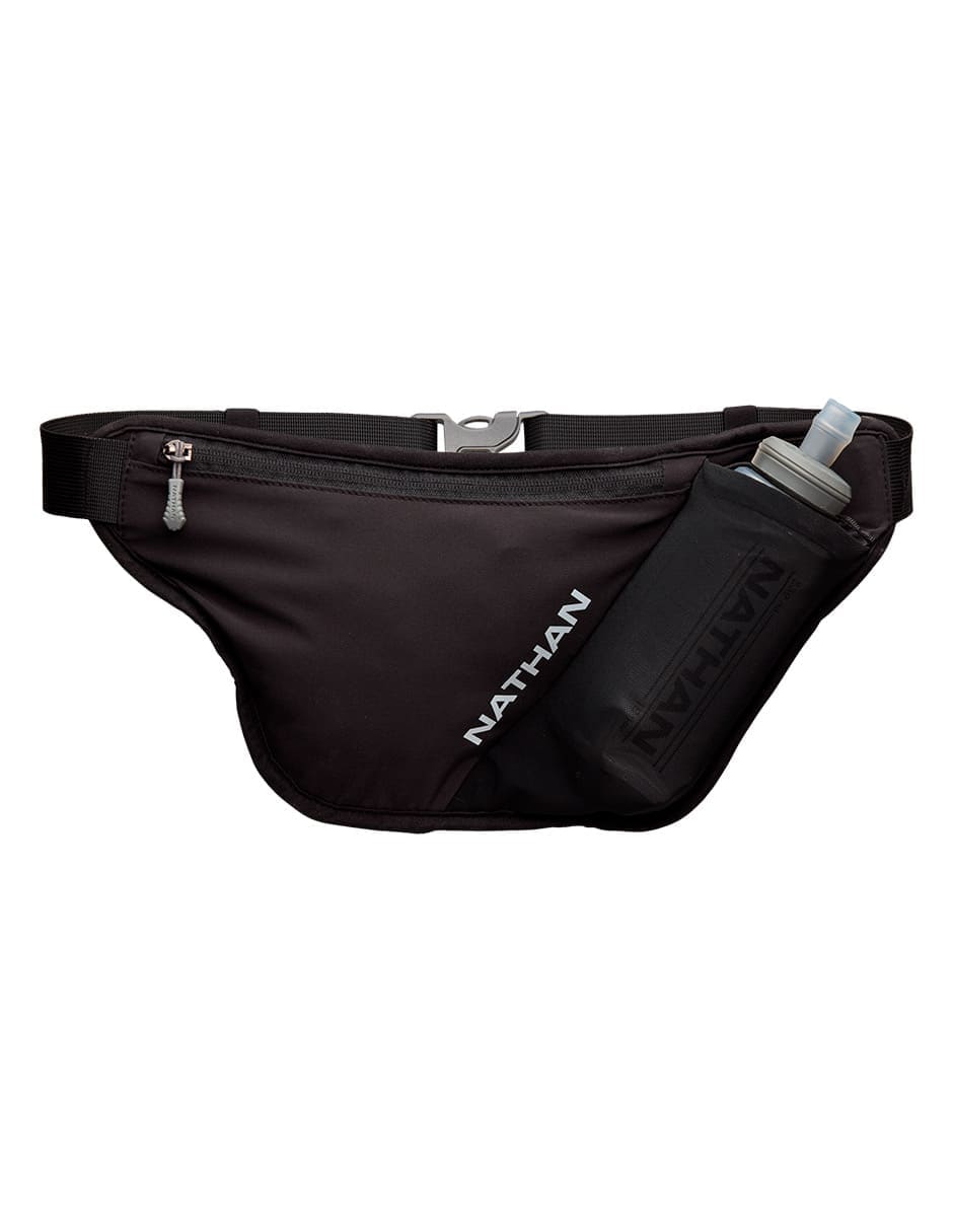 PINNACLE FEATHERLITE BELT W/18OZ / 535ML SOFT FLASK OSFM BLACK SILVER